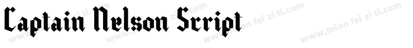 Captain Nelson Script字体转换